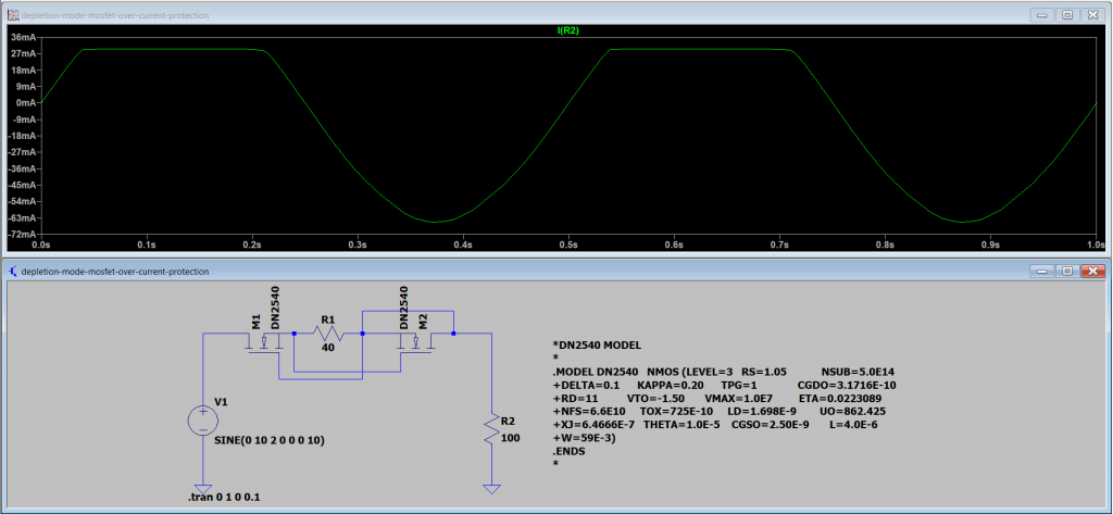 Uni-Direction over current protection circuit